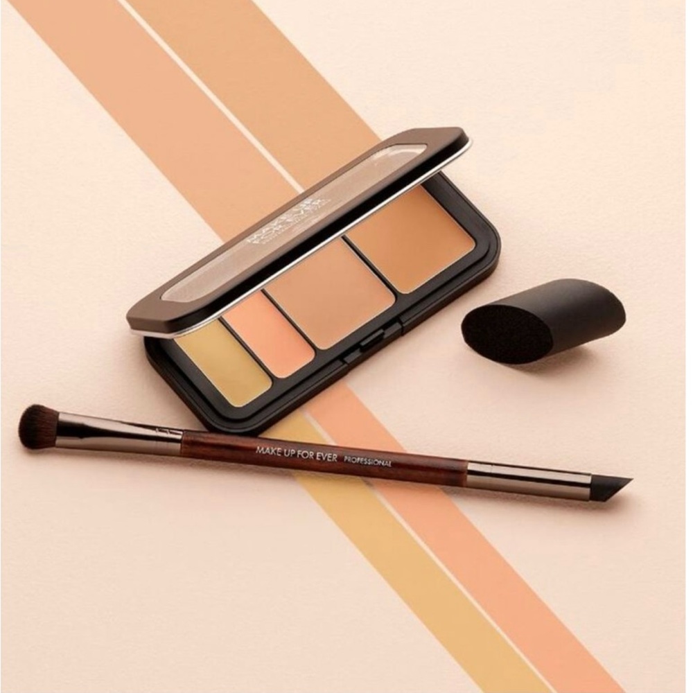 MAKE UP FOR EVER Brush 178 – Double-Ended, Lightly Used, Professional Quality